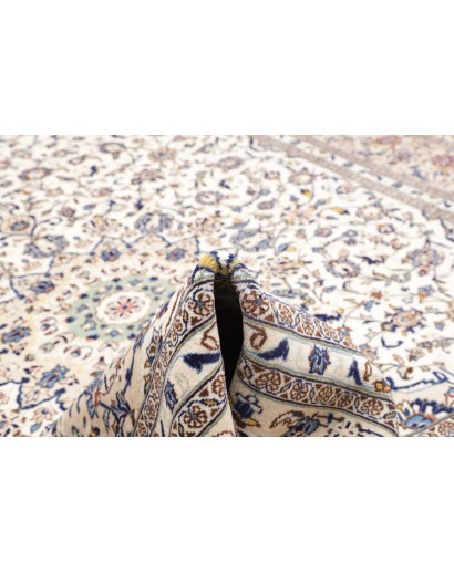 Tappeto Kashan Persia bianco azzurro 295x400