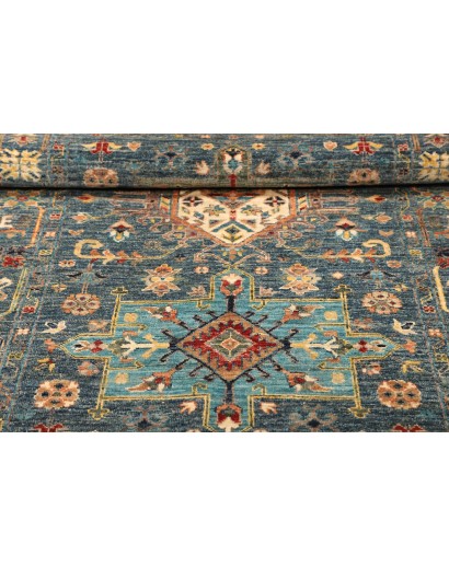 Tappeto Tribal Pakistan bianco azzurro 102x157