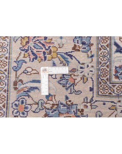 Tappeto Kashan Persia bianco azzurro 295x400