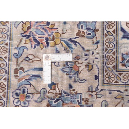 Tappeto Kashan Persia bianco azzurro 295x400