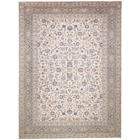 Tappeto Kashan Persia beige grigio 304x410