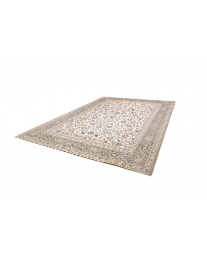 Tappeto Kashan Persia beige grigio 304x410