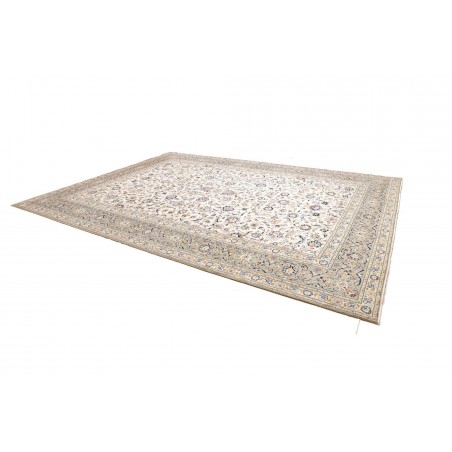Tappeto Kashan Persia beige grigio 304x410