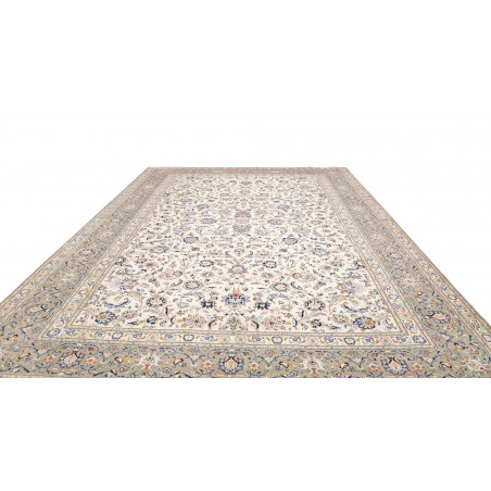 Tappeto Kashan Persia beige grigio 304x410