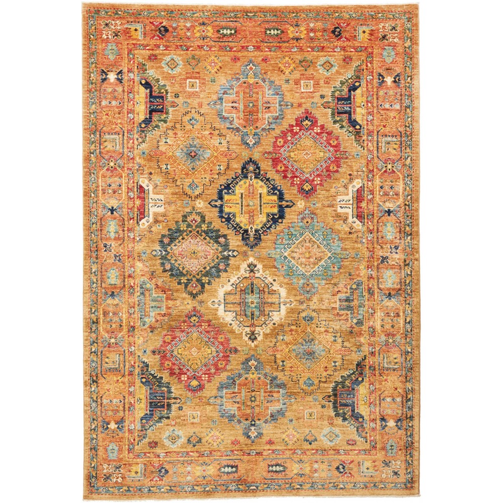 Tappeto Tribal Pakistan marrone grigio 164x239