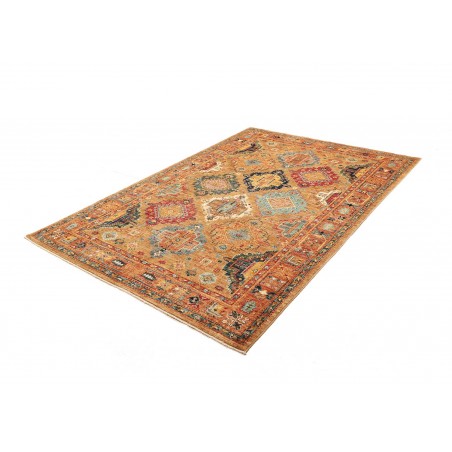 Tappeto Tribal Pakistan marrone grigio 164x239