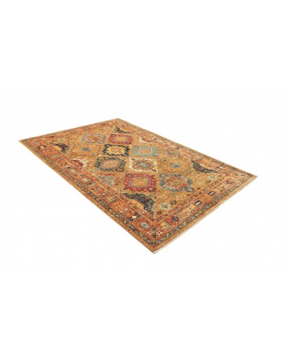 Tappeto Tribal Pakistan marrone grigio 164x239