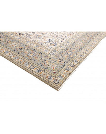 Tappeto Kashan Persia beige grigio 304x410