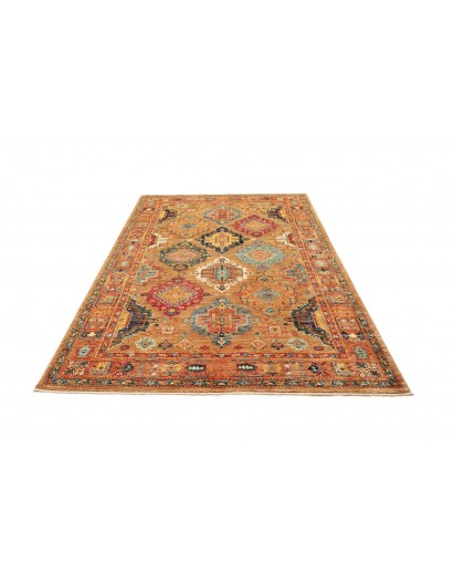 Tappeto Tribal Pakistan marrone grigio 164x239