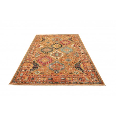Tappeto Tribal Pakistan marrone grigio 164x239