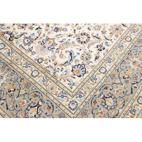 Tappeto Kashan Persia beige grigio 304x410