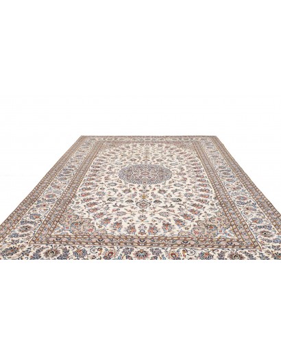 Tappeto Kashan Persia bianco marrone 288x404