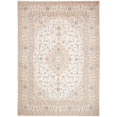 Tappeto Kashan Persia bianco marrone 290x410