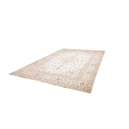 Tappeto Kashan Persia bianco marrone 290x410