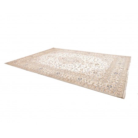 Tappeto Kashan Persia bianco marrone 290x410