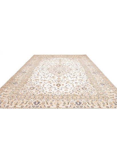 Tappeto Kashan Persia bianco marrone 290x410
