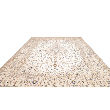 Tappeto Kashan Persia bianco marrone 290x410