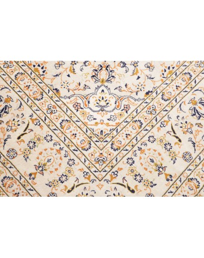 Tappeto Kashan Persia bianco marrone 290x410