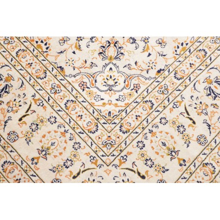 Tappeto Kashan Persia bianco marrone 290x410