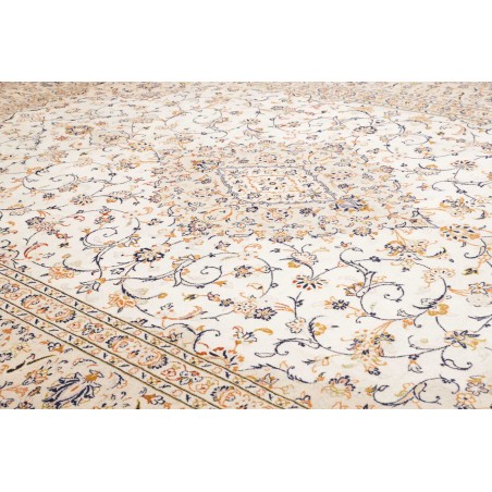 Tappeto Kashan Persia bianco marrone 290x410