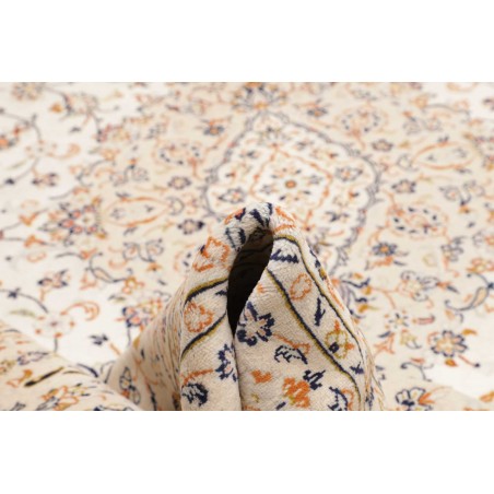 Tappeto Kashan Persia bianco marrone 290x410