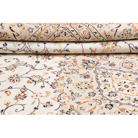 Tappeto Kashan Persia bianco marrone 290x410