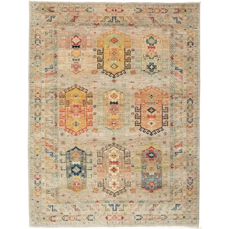 Tappeto Tribal Pakistan marrone grigio 148x195