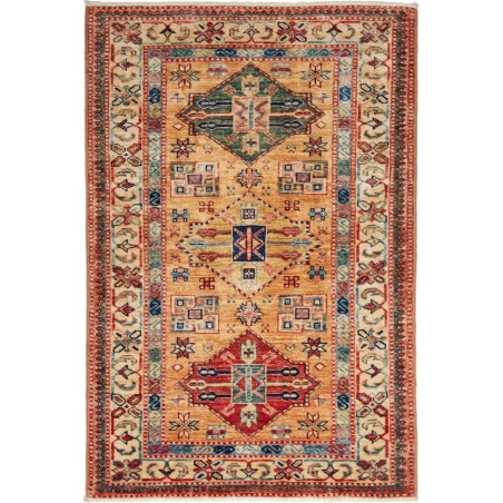 Tappeto Kazak Fine Pakistan marrone grigio 82x121