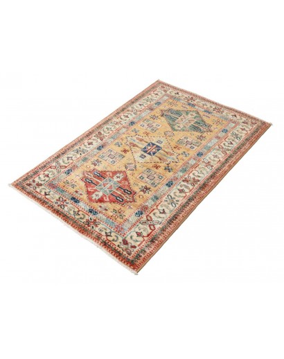 Tappeto Kazak Fine Pakistan marrone grigio 82x121