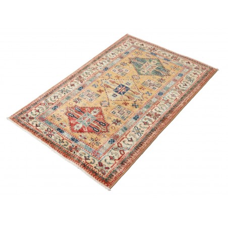 Tappeto Kazak Fine Pakistan marrone grigio 82x121