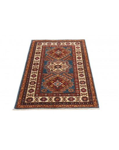 Tappeto Kazak Fine Pakistan marrone giallo 86x123