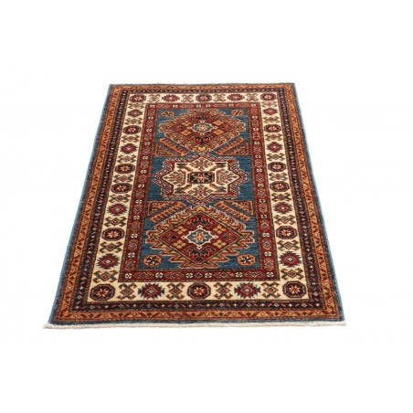 Tappeto Kazak Fine Pakistan marrone giallo 86x123