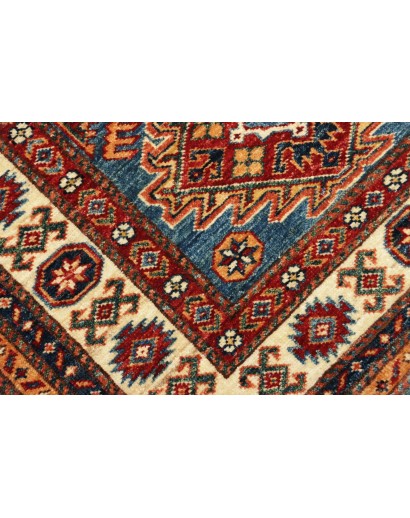 Tappeto Kazak Fine Pakistan marrone giallo 86x123