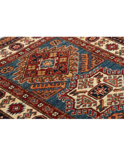 Tappeto Kazak Fine Pakistan marrone giallo 86x123