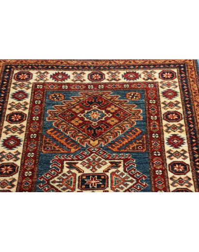 Tappeto Kazak Fine Pakistan marrone giallo 86x123