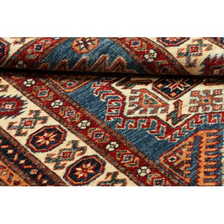 Tappeto Kazak Fine Pakistan marrone giallo 86x123