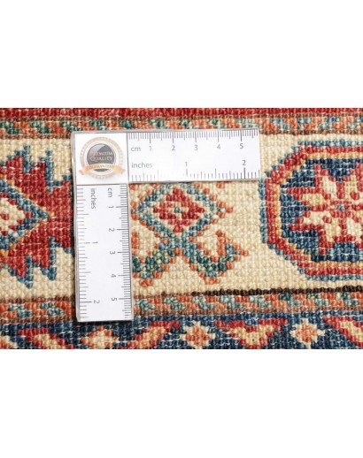 Tappeto Kazak Fine Pakistan marrone giallo 86x123