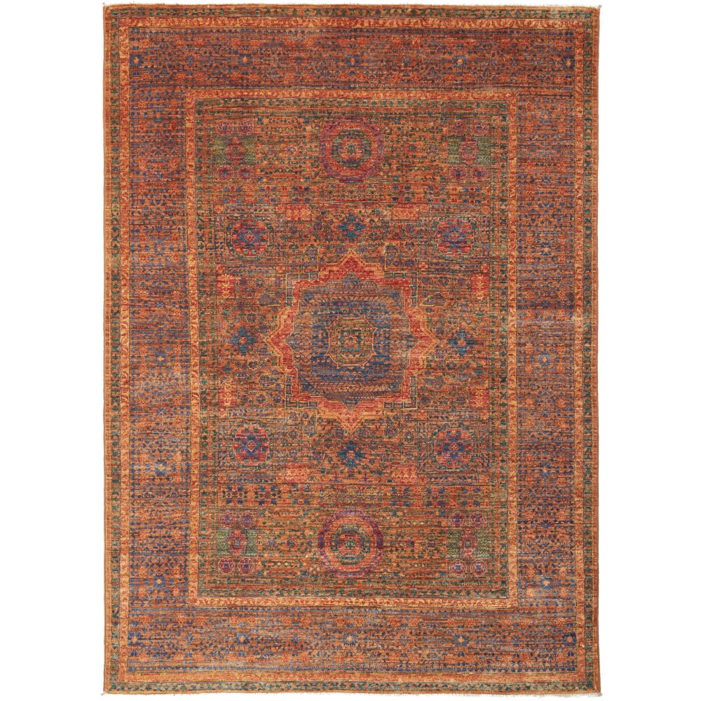 Tappeto Mamlouk Pakistan marrone grigio 147x205 Tappeto Mamlouk Pakistan marrone grigio 147x205