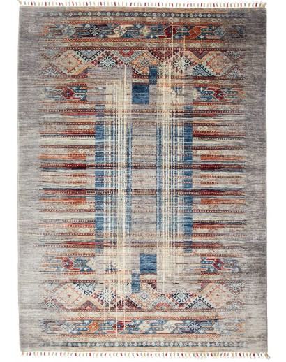 Tappeto Siva Pakistan azzurro grigio 174x240