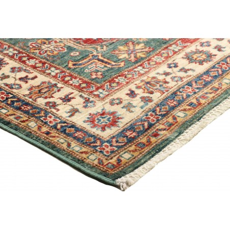 Tappeto Kazak Fine Pakistan bianco grigio 95x157