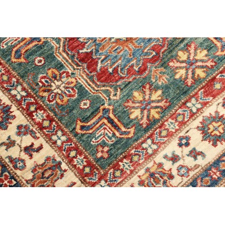 Tappeto Kazak Fine Pakistan bianco grigio 95x157