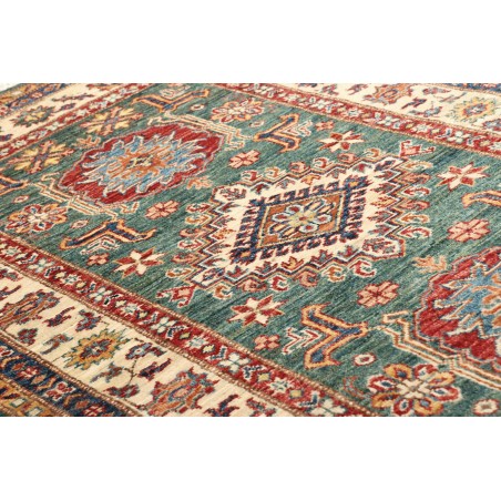 Tappeto Kazak Fine Pakistan bianco grigio 95x157