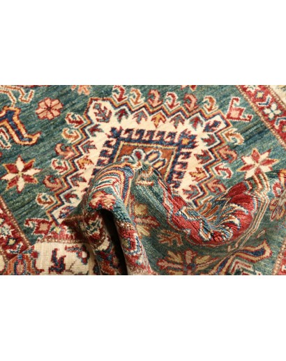 Tappeto Kazak Fine Pakistan bianco grigio 95x157