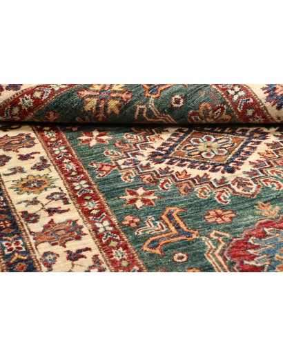 Tappeto Kazak Fine Pakistan bianco grigio 95x157