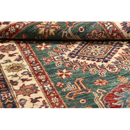 Tappeto Kazak Fine Pakistan bianco grigio 95x157