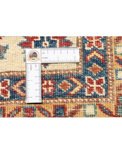 Tappeto Kazak Fine Pakistan bianco grigio 95x157