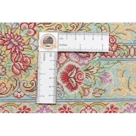 Tappeto Ghom seta Persia marrone 80x119