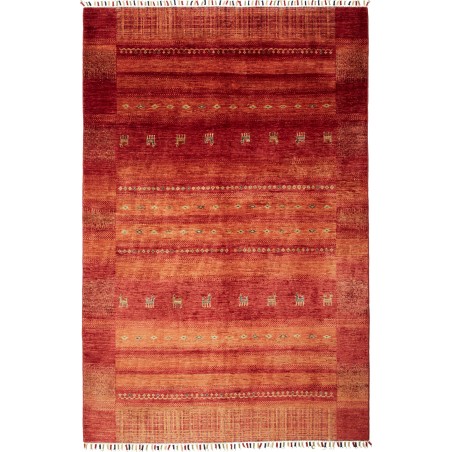 Tappeto Siva Pakistan marrone giallo 165x248
