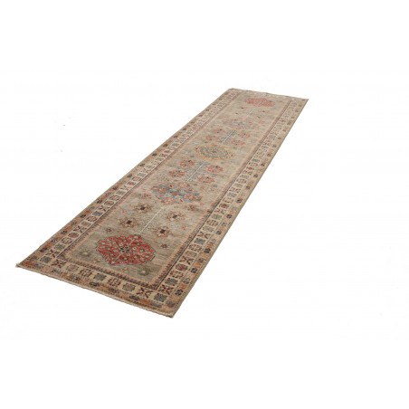 Tappeto Kazak Fine Pakistan marrone grigio 83x298