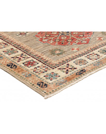Tappeto Kazak Fine Pakistan marrone grigio 83x298